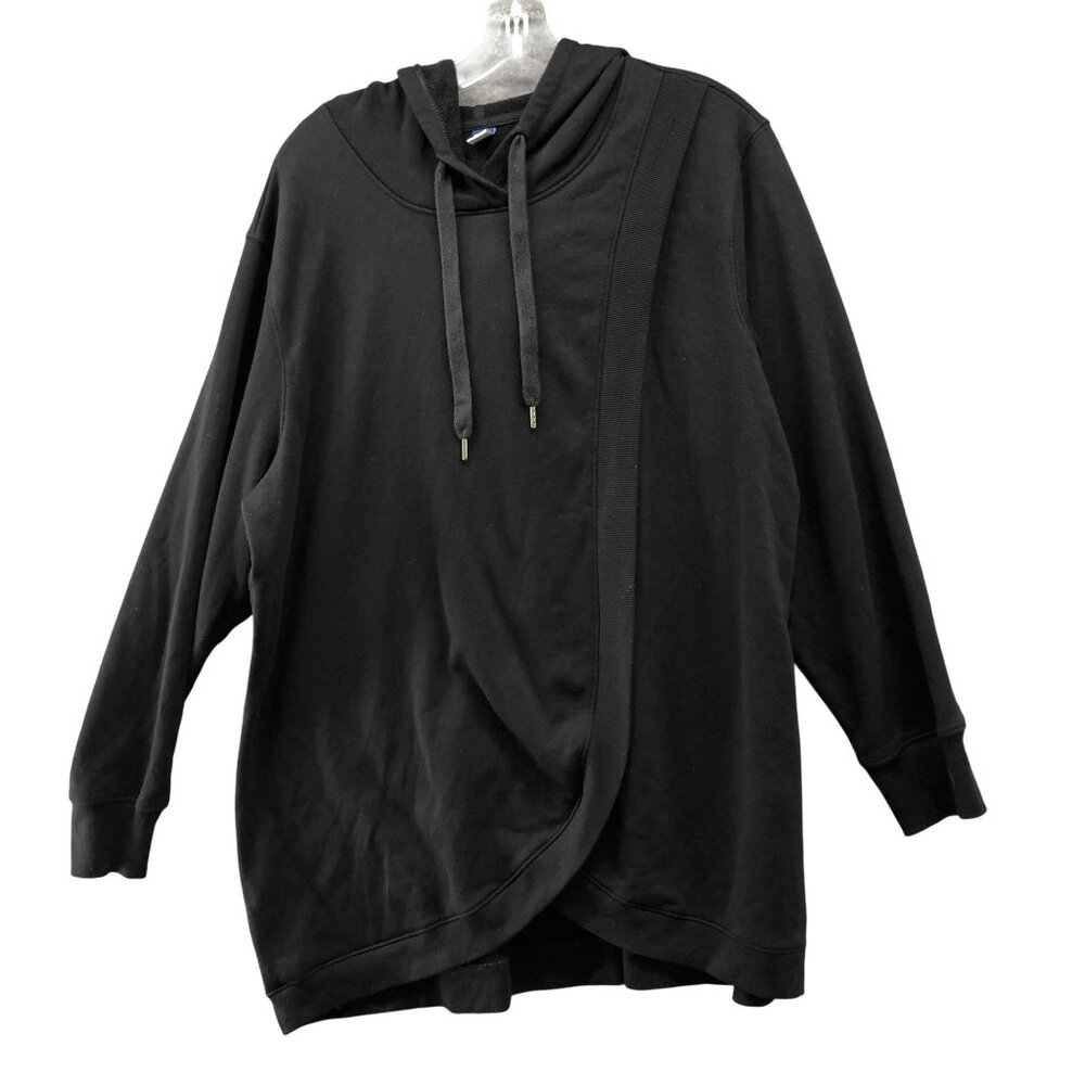 Old Navy Maternity Nursing Hoodie Womens XXL Black Cross Front Pullover‎